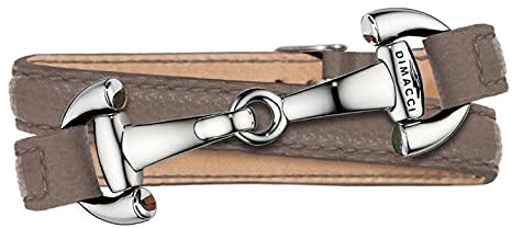DIMACCI ARMBAND - ASCOT (Taupe + Edelstahl)