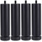 KOOEIN Pieds De Canapé,4X Pieds De Meubles,Pieds De Remplacement Bricolage,Pieds en Métal pour Armoires,39 Tailles,Pieds Réglables,m8,Personnalisables,Black-17cm/6.5in