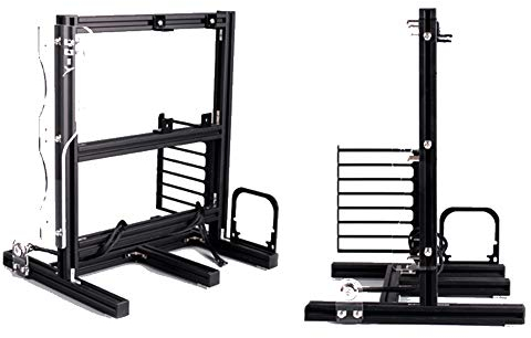 DIY Computer Motherboard Chassis Frame Kit for ATX M-ATX ITX, Aluminum Naked Vertical Stand for Open Chassis with Heat Dissipation, DIY Fun(black)