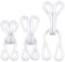 Umsole Große Nähhaken und Ösenverschluss, für Schmuck, Bücher, Handwerk, Riegel für Kleidung, BH, dickes Leder, Hochflor-Stoffe, Pelz, Mäntel, Wraps und Jacken, 60 Sets (weiß)