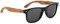 AlpDeer Holz Sonnenbrille Walnuss Damen und Herren UV400 Polarisiert (schwarz)