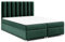 Best for Home Boxspringbett mit Bettkasten Trinity K-10 Bonellfederkern inkl. Topper 200x200 Grün
