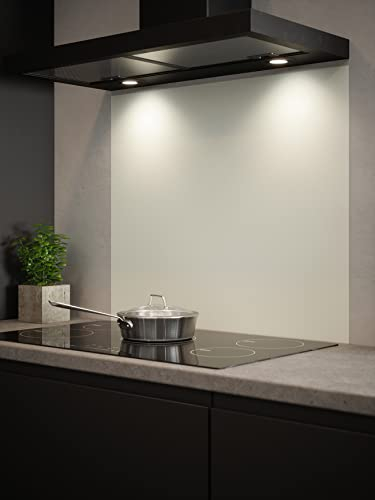 Matt White Glass Kitchen Splashback 900mm x 750mm
