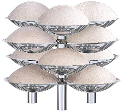 SSID5 Idli-Ständer aus Edelstahl, 12, silberfarben