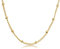 Made by Nami Minimalistische Halsketten Damen • Dezente Edelstahl Halskette mit starkem Karabiner-Verschluss • Choker-Kette Frauen & Mädchen • Filigrane Gliederkette • Geschenk für Sie (Orbs Gold)