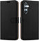 iCatchy Schutzhülle für Samsung Galaxy A54 5G, Leder, Brieftaschenformat, Klapphülle mit TPU-Halterung, Kartenhalter und Ständer, für Samsung A54 5G, Schwarz