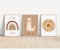 MeinBaby123® Poster Kinderzimmer | 3er Set DIN A4 | Wandbilder | Kinderzimmer Poster | Deko Bilder Kinderzimmer | Babyzimmer Deko | Geschenk zur Geburt | Wandposter Premium (Alpaka & Sonne A4)
