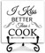 Küchenschild mit Eisenstütze, Heimschreibtisch, Küchendekoration, Holzschild, Esszimmer, Restaurant, Regal, Dekoration, Wohnzimmer, Bauernhaus, Einweihungsgeschenk, I Kiss Better Than I Cook,
