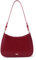 GETERUUV Damen-Halbmond-Umhängetasche, Retro, Y2K, modisch, rot, schicke Hobo-Handtasche, Leder, rote Tasche, A1, Weinrot, Small