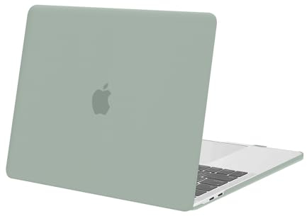 MOSISO Hülle Case Kompatibel mit MacBook Pro 13 Zoll 2025 2024 2023 2022-2016 M2 M1 A2338 A2289 A2251 A2159 A1989 A1706 A1708 mit/ohne Touch Bar,Plastik Hartschale Schutzhülle Cover, Antikes Grün