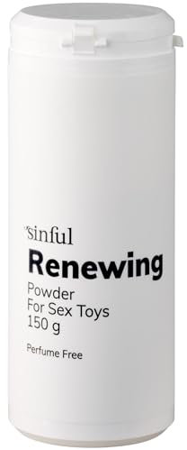 Sinful Talkum Puder für Silikon, Latex & Gummipflege - Vegan & Parfümfrei Talcum Powder - Talkum Puder Gummipflege - Latex Pflege - Talc Powder Silikon Pflege - Talkumpuder für Sexspielzeug - 150 g