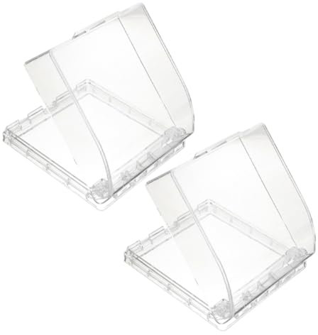 SOESFOUFU 2pcs Doorbell Rain Cover Transparent Doorbell Cover Doorbell Protective Cover Doorbell Protector Clear Doorbell Cover Outdoor Doorbell Cover Wireless Box Cover Plastic