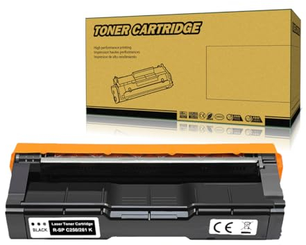Okra 407543 Toner Kompatibel mit Ricoh SP C 250 Schwarz für Ricoh SP C250 Toner Ricoh SPC 250 Toner für Ricoh Aficio SP C250DN SP C250SF SP C250e SP C250SFw SP C261SFN SP C261DNw SP C261SFNw