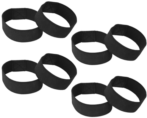 KALIONE 4 Pairs Elastic Shoelaces, Shoe Straps Replacement Ankle Straps for Heels Anti-Loose Detachable Shoe Straps Lace Band for Women Girls Holding Loose High Heels Pumps, Black, Black, One Size