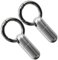 MEYAGOT 2 Pack Pillendose Schlüsselanhänger, Pillendose Schlüsselanhänger Titan, Pillendose Schlüsselanhänger Wasserdicht 34mm Für Outdoor Campin Reisen, Klein Für Unterwegs Titanlegierung