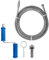 GYHMTOO Espiral de limpieza de tuberías de 5 m de diámetro, 10 mm de diámetro, espiral para limpieza de tuberías, espiral con adaptadores eléctricos y manuales para inodoros, desatascador de desagües,