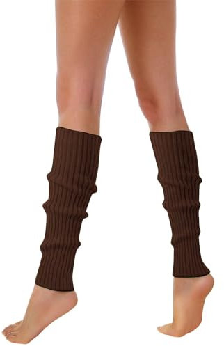 Generisch Beinwärmer für Erwachsene, Unifarben, Einheitsgröße, Stulpen, Socken, Overknees, 80er Jahre, Kostüm, Karneval, Mottoparty