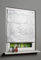 Magnetrollo Raffrollo Fenster-Gardine Raffgardine Ösenrollo Vorhang Dekostoff Blende Lurex MIT Fensterhaken in Farbe Natur Silber 1 Stück BxH: 60 x 130 cm