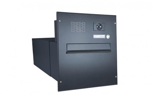 XXL Kamera Durchwurf-Briefkasten in RAL 7016 +Busch-Jaeger Video WLAN