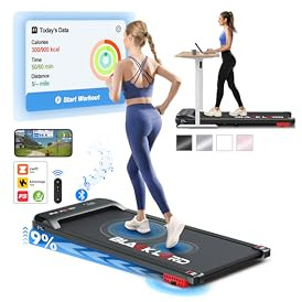 BLACK LORD Laufband mit 9% Steigung, 3,2 PS Walking Pad, 4-in-1 elektrisches Laufband für Zuhause und Büro, 12 voreingestellte Programme, eingebauter Lautsprecher, 140 kg Tragkraft,Schwarz
