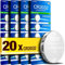 5Plus Group CR2032 3V Lithium Coin Batteries 20-Pack Compatible with CR2032, DL2032, ECR2032, BR2032, KCR2032, LM2032, L2032, 5004LC Ideal for Keyfobs, Scales, AirTags, Watches, and More