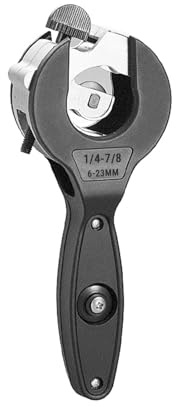 Risegun Tagliatubi a Cricchetto 6-23mm, tagliatubi per tubi di rame, tagliatubi di precisione per tubi in acciaio inox Per Spazi Ristretti