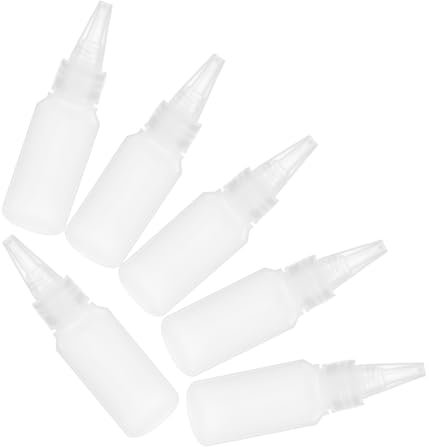 SHINEOFI 6stücke Kleine Mit Verschluss Quetschflaschen Für Farbe Lotion Flüssigkeiten Kleber Und Gewürze Transparente Kunststoffflaschen Für Basteln Und Industrie