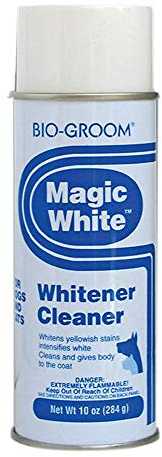 Bio-Groom - Magic White Trockenshampoo - Zum Aufsprühen für Hunde - Deckt Flecken ab - Für weißes und helles Fell - Frischer Geruch - 284 g