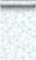 Origin Tapete Dreiecke Pastellviolett, Pastell Mintgrün, Silbergrau und Pastellblau 53 cm x 10,05 m