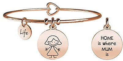 KIDULT - Bracciale in acciaio 316L e Pvd Rosè | Family