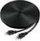 VOIETOLT Outdoor Cat 6 Ethernet Cable 14m, Water Resistant Direct Burial LLDPE UV Jacket - 24AWG 10Gbps High Speed Gigabit Internet Network Cable - CCA, UTP with 20 Ties - Black
