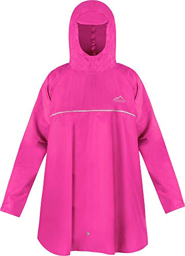 normani Kinder Regenponcho Regenjacke mit Ärmeln und Kapuze - 12.000 mm Wassersäule und 3M™ Scotchlite™ Reflektor - Regencape für Junge und Mädchen