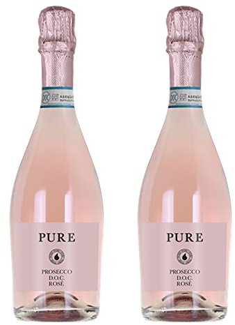 Pure Pink Prosecco Rosé 75cl - Pack of 2 | 11% ABV