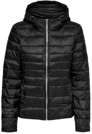 ONLY Damen Übergangsjacke ONLTAHINI Hood Jacket CS BP OTW schwarz XS