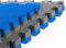 Sportmatte -Checker- 1x1m Kampfsportmatte, EVA Kampfsportmatten (4 cm, blau/grau)