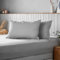 Silentnight Supersoft Olive Pillowcase Pair - Cosy & Comfortable Delicate Smooth Touch - Easy Care Microfibre - Stylish & Modern Bed Pillow Case Protector 2 Pack, Retain Shape & Colour, Grey