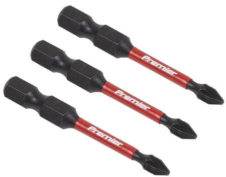 Sealey 3pc 50mm Pozi #1 Impact Power Tool Bit Set - AK8232