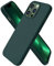 ORNARTO Compatible with iPhone 13 Pro Case 6.1, Slim Liquid Silicone 3 Layers Full Covered Soft Gel Rubber Case Cover 6.1 inch-Olive Green