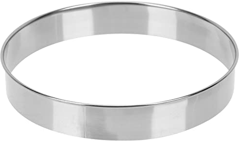 Stainless Steel Cake Ring, 9 Inch Crumpet Rings, Metal Muffin Rings for Cookie Pancake Egg, Pizza Rings, Baking Mould for Pastry