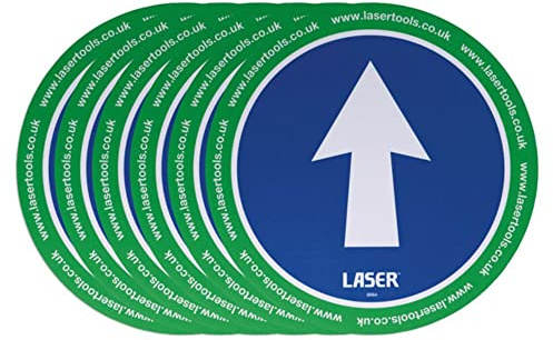 Laser 61703 Tools Floor Sticker Arrow Direction 6pc x 2
