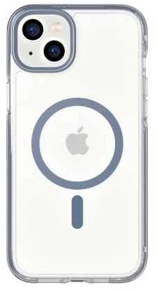 tech21 iPhone 14 Plus Evo Crystal Compatible with MagSafe – Shock-Absorbing & Scratch-Resistant Clear Phone Case with 16ft FlexShock Multi-Drop Protection
