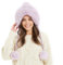 Frauen Wintermütze Kunstpelz Beanie Mütze mit Fuzzy Pom Pom Stricken Trapper Hut niedlich Schneemütze Winddicht volle Kapuze Ohrenklappe
