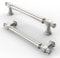 FURNIWARE 10 Stück Schrankgriffe,Gebürstetes Satin-Nickel Möbelgriff 128 mm Bohrlochabstand Schubladengriff, Schubladengriffe für Türen, Küchen, Truhen, Kommoden, Schränke