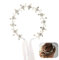 Haarreifen Blumenmädchen Mädchen Haarband Weiß Haarreif Kopfbedeckung Prinzessin Blume Perle Krone Kristall Braut Hochzeit Haarschmuck Blumenmädchen Blumenkranz Haare Damen