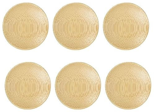 Kopida Set mit 6 Bambus-Snack-Tellern, Soßenschalen, Dip-Schalen, japanisches Restaurant, Geschirr, Beilagenschüssel, Gewürze, Buttersoßen, Desserts, Tablett