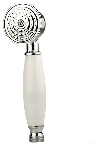 Pommeau de douche vintage chromé amovible pour salle de bain, pommeau de douche pressurisé et économe en eau