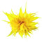 Federbrosche Haarklammer Corsage, iSpchen Haarschmuck Mädchen Damen Brusttaschenbrosche, Party Corsage Kopfschmuck Kleidung Performance Requisiten,Gelb