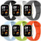 MONUARY 6 Piezas Correas Compatibles con Xiaomi Redmi Watch 3, Pulseras de Repuesto Deportivas de Colores, Suaves y Transpirables, Liberación Rápida