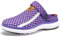 Zoccoli e Sabot Uomo Donna Sandali da Spiaggia Giardino Pantofole Maglia Traspirante Clogs Estate Antiscivolo Piatto Ciabatte, Viola, 40 EU