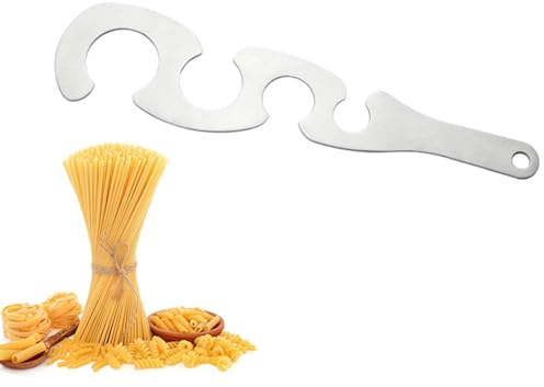 Spaghetti Noodle Pasta Measurer Tool S-Shaped Spaghetti Ruler Stainless Steel Spaghetti Measurer Pasta Portion Control Measure for Convenient Durable Kitchen Cooking Gadgets